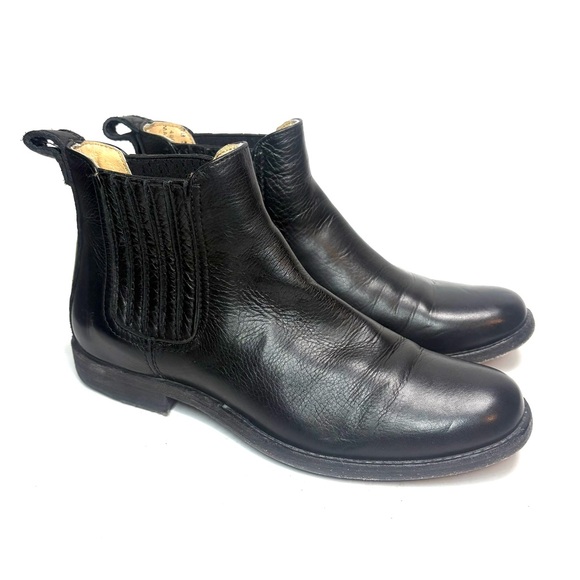 Frye Shoes - Frye Black Leather Ankle Boots | 7.5